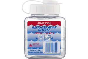 Arrow Refigerator Bottle 1 Pint Clear View