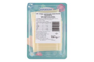 Сир Mlekpol Гауда копчена нарізка 45%