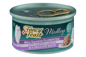 Fancy Feast Medleys Cat Food Wild Salmon Florentine
