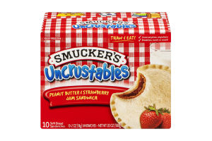 Smucker's Uncrustables Peanut Butter & Strawberry Jam Sandwich - 10 CT