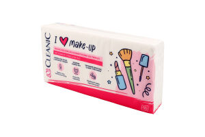Рушники косметичні I Love Make Up бавовняні 50шт Cleanic