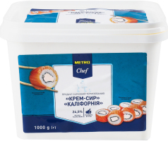 Крем-сыр 24.5% Калифорния Metro Chef ведро 1кг