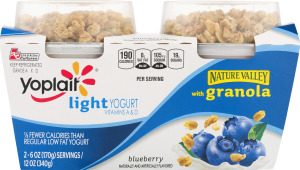 Yoplait Light Blueberry with Granola Fat Free Yogurt - 2 CT