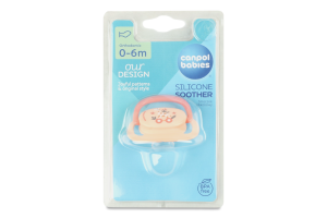 Пустушка Toys рожева силіконова анатомічна 0-6місяців Canpol babies