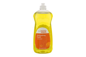 Guaranteed Value Dishwashing Liquid Lemon
