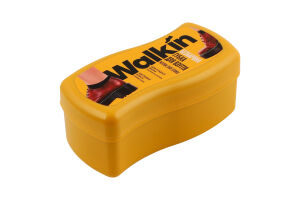 Губка для взуття із гладкої шкіри безбарвна Хвиля Walkin 1шт