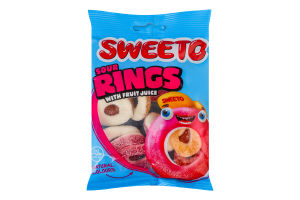 Цукерки желейні Кислі кільця Sweeto м/у 80г
