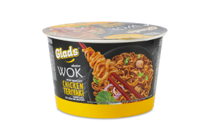 Локшина швидкого приготування з соусом Курка теріякі Wok Glads ст 95г