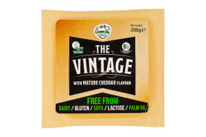 Сир веганський Cheddar Vintage Green Vie в/у 0.2кг