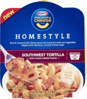 Kraft Homestyle Macaroni & Cheese Dinner Southwest Tortilla with Four Cheese Sauce
