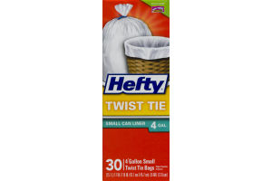 Hefty Twist Tie Small Can Liner - 30 CT