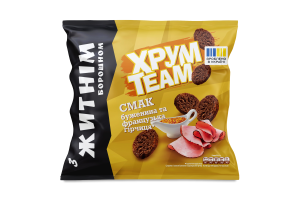 Сухарики с ржаной мукой Буженина и французская горчица ХрумTeam м/у 90г