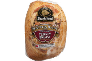 Boar's Head Turkey Breast Oven Roasted Pancetta Bacon Topped