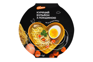 Курячий бульйон із локшиною в упаковці