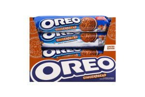 Печиво зі смаком кориці та імбиру з начинкою з ванільним смаком Gingerbread Oreo м/у 154г
