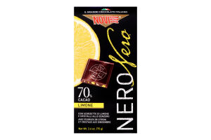 Шоколад чорний Novi з імбирем та лимоном