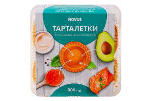 Печенье сдобное песочно-выемчатое Тарталетки Novus к/у 300г
