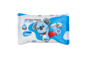 Серветки вологі антибактеріальні 60шт Handy Fresh