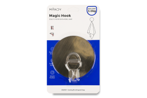 Гачок д/ванної кімнати метал круглий KYYW290