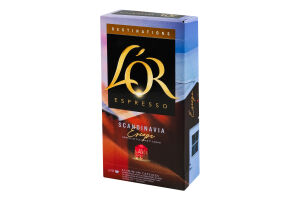 Кава натуральна смажена мелена в капсулах Scandinavian Escape Destinations Espresso L'OR к/у 52г