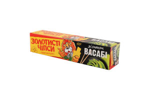 Чипси картопляні зі смаком васабі Золотисті к/у 100г