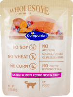 Companion Wholesome Formula Cat Food Salmon and Sweet Potato Stew in Gravy