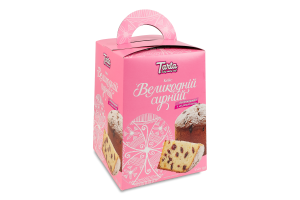 Кекс сирний бездріжджовий з журавлиною Великодній Tarta к/у 550г