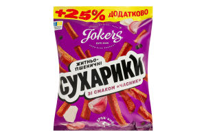 Сухарики ржано-пшеничные Чеснок Jokers м/у 125г