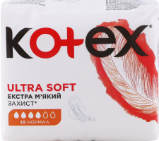Прокладки Ultra Normal м'яка поверхня Kotex 10шт