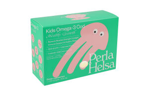 Добавка диетическая с витаминами A и D Cod Omega-3 Kids Perla Helsa 120шт