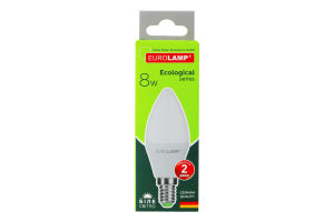 Лампа светодиодная 8W E14 4000К Ecological Eurolamp 1шт