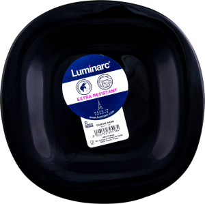 ТАРІЛКА ДЕС БЛЕК КАРІНА 19СМ КВАДР 1ШТ 24ШТ ЛЮМІНА