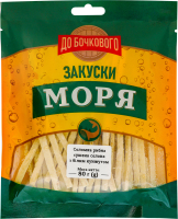 Соломка рыбная сушеная соленая с белым кунжутом Закуски моря До Бочкового м/у 80г