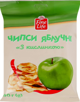 Чипси яблучні З кислинкою Fine Life м/у 40г