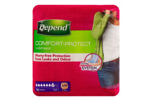 Білизна спідня поглинаюча для жінок S/M Comfort-protect Depend 10шт