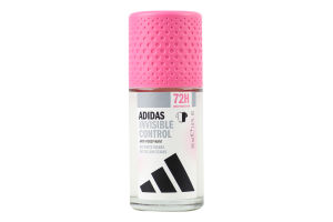 Дезодорант-антиперспірант для жінок кульковий Invisible control Adidas 50мл