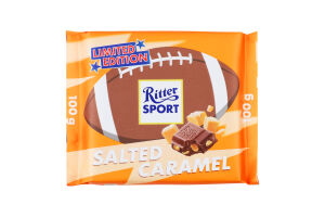 Шоколад с соленой карамелью Американский футбол Ritter Sport м/у 100г