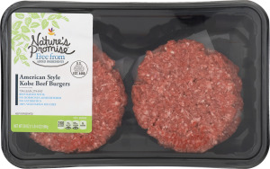 Nature's Promise American Style Kobe Beef Burgers - 4 CT