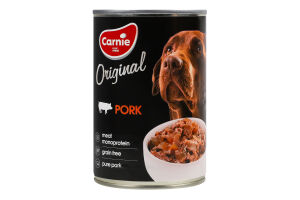 Корм д/дорослих собак Original Mono Protein з свининою 400г ж/б Carnie