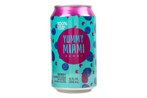 Напій Yummy Miami Berry газован з/б