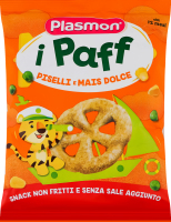 Снеки для детей от 12мес из гороха и кукурузы Baby Puffs Plasmon м/у 15г
