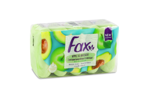 Мыло туалетное с экстрактами яблока и авокадо Fax 5x70г