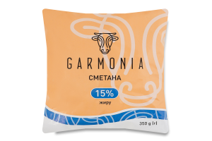 Сметана 15% Garmonia м/у 350г