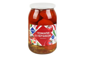 Томати із перчиком мариновані ТМ«Премія» 850г