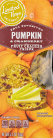 Ahold Fruit Cracker Crisps Pumpkin & Cranberry