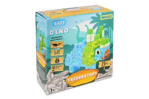 Конструктор Wader Baby Blocks Dino трицератопс