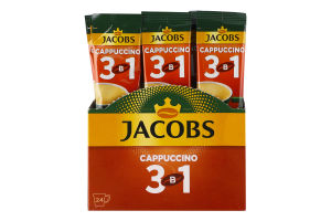 Напій кавовий розчинний 3в1 Cappuccino Jacobs м/у 12.5г