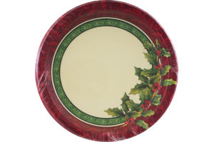 Smart Living Holiday Festive Greenery Plates 8 3/4 in dia - 8 CT