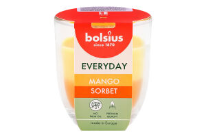 Свічка Bolsius Сорбет з манго аром у склі 80/70мм