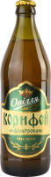 Пиво Корифей світле нефільтроване 4,2% 0,5л скло Опілля